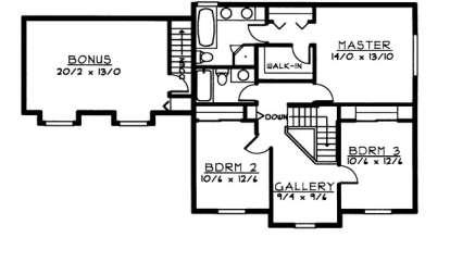 Floorplan 2 for House Plan #692-00123