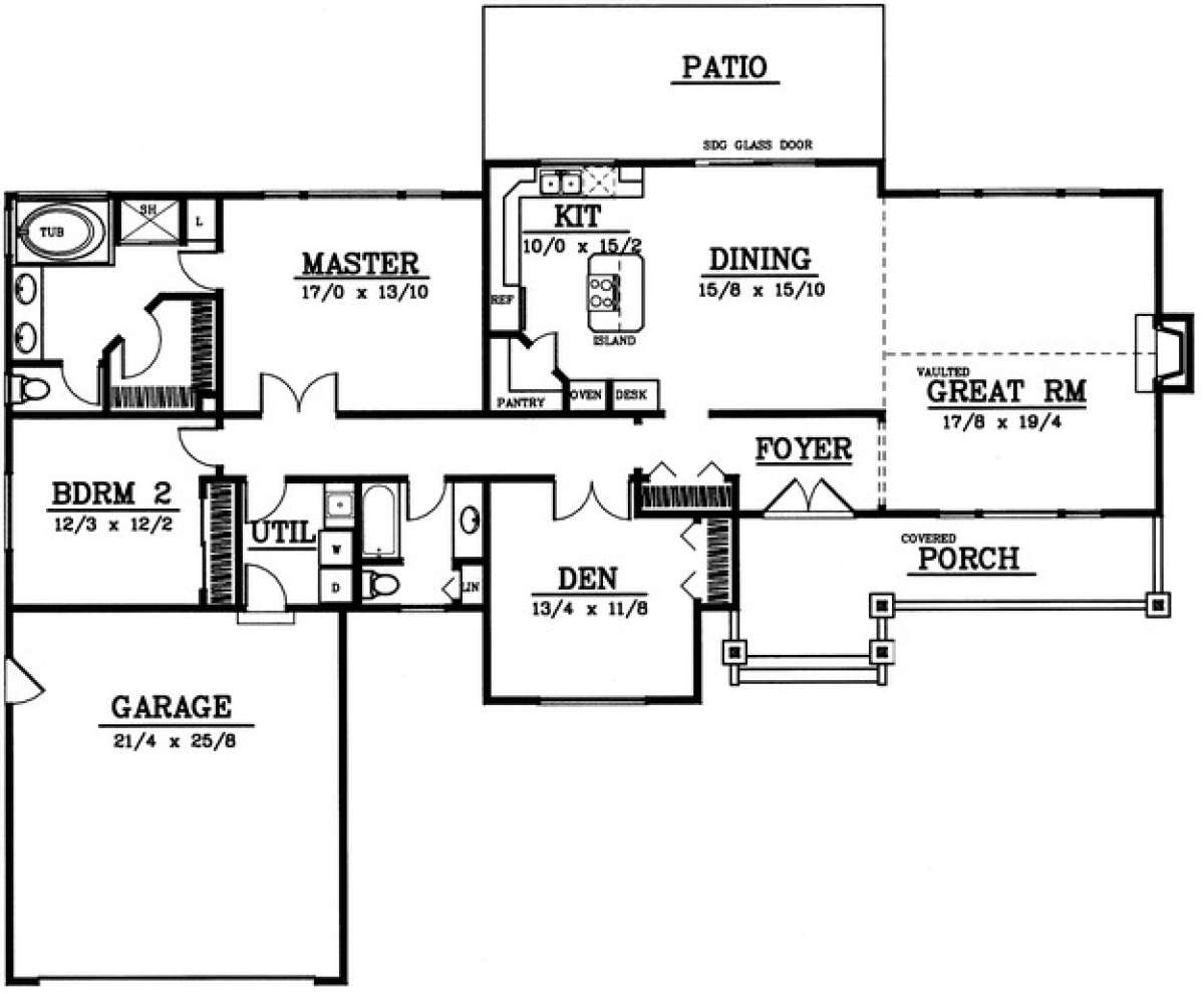 Floorplan 1 for House Plan #692-00125