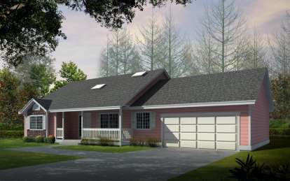 Ranch House Plan #692-00128 Elevation Photo