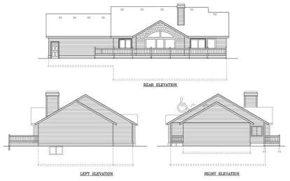 Ranch House Plan #692-00128 Elevation Photo