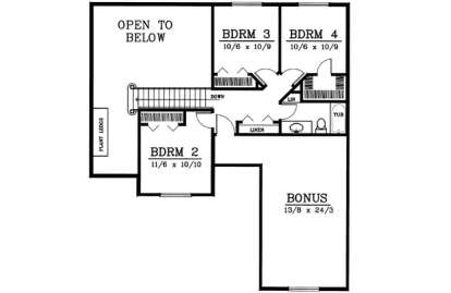 Floorplan 2 for House Plan #692-00129