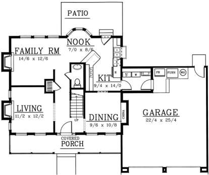 Floorplan 1 for House Plan #692-00132