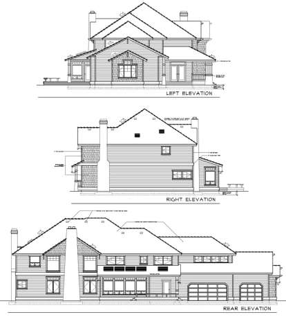 Luxury House Plan #692-00136 Elevation Photo