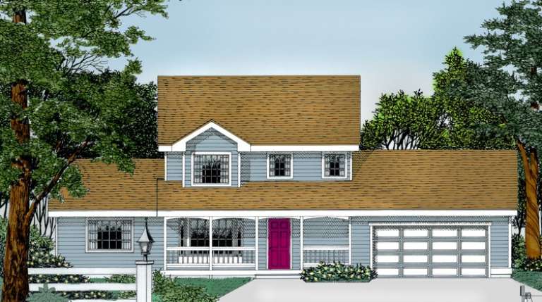 Country House Plan #692-00138 Elevation Photo