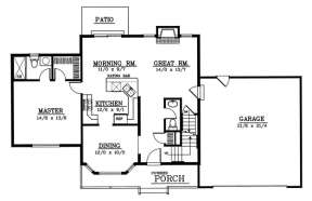 Floorplan 1 for House Plan #692-00138