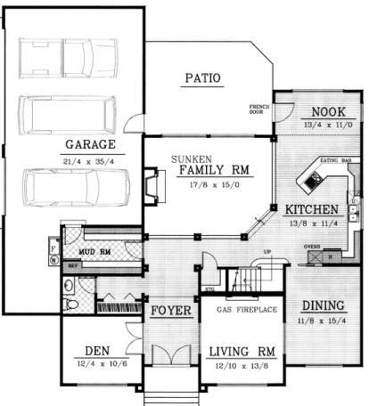 Floorplan 1 for House Plan #692-00139