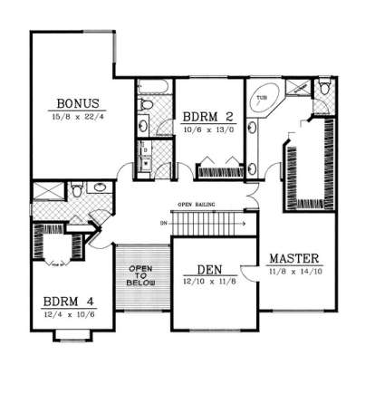 Floorplan 2 for House Plan #692-00139