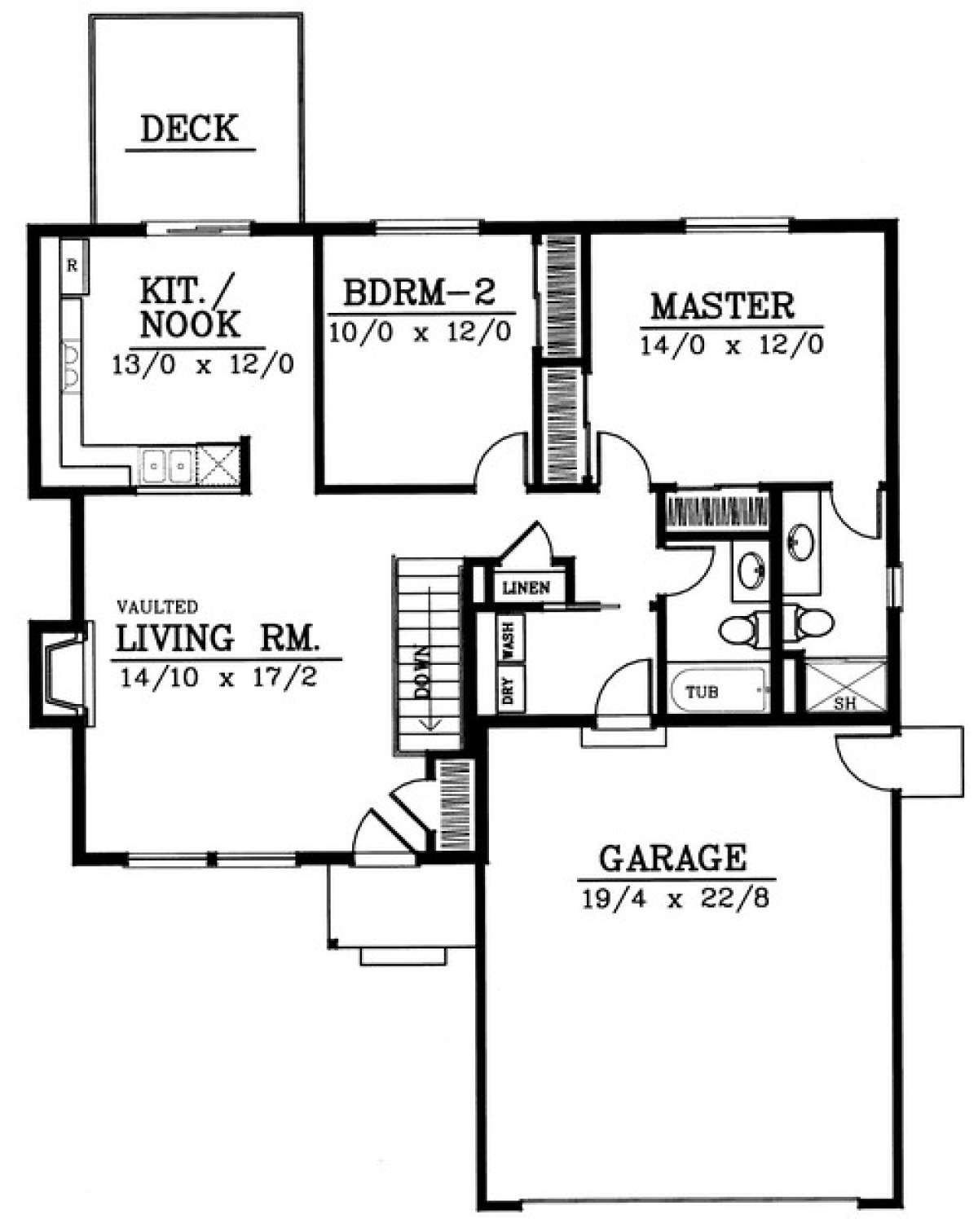 Floorplan 1 for House Plan #692-00147