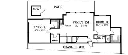 Floorplan 1 for House Plan #692-00151