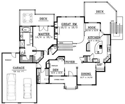 Floorplan 2 for House Plan #692-00151