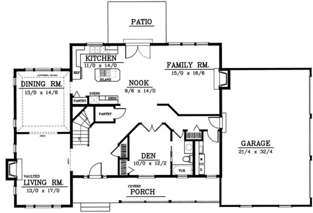 Floorplan 1 for House Plan #692-00153