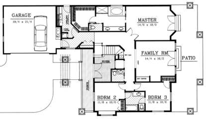 Floorplan 1 for House Plan #692-00155