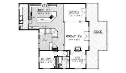 Floorplan 2 for House Plan #692-00155