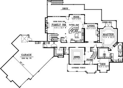 Floorplan 1 for House Plan #692-00156
