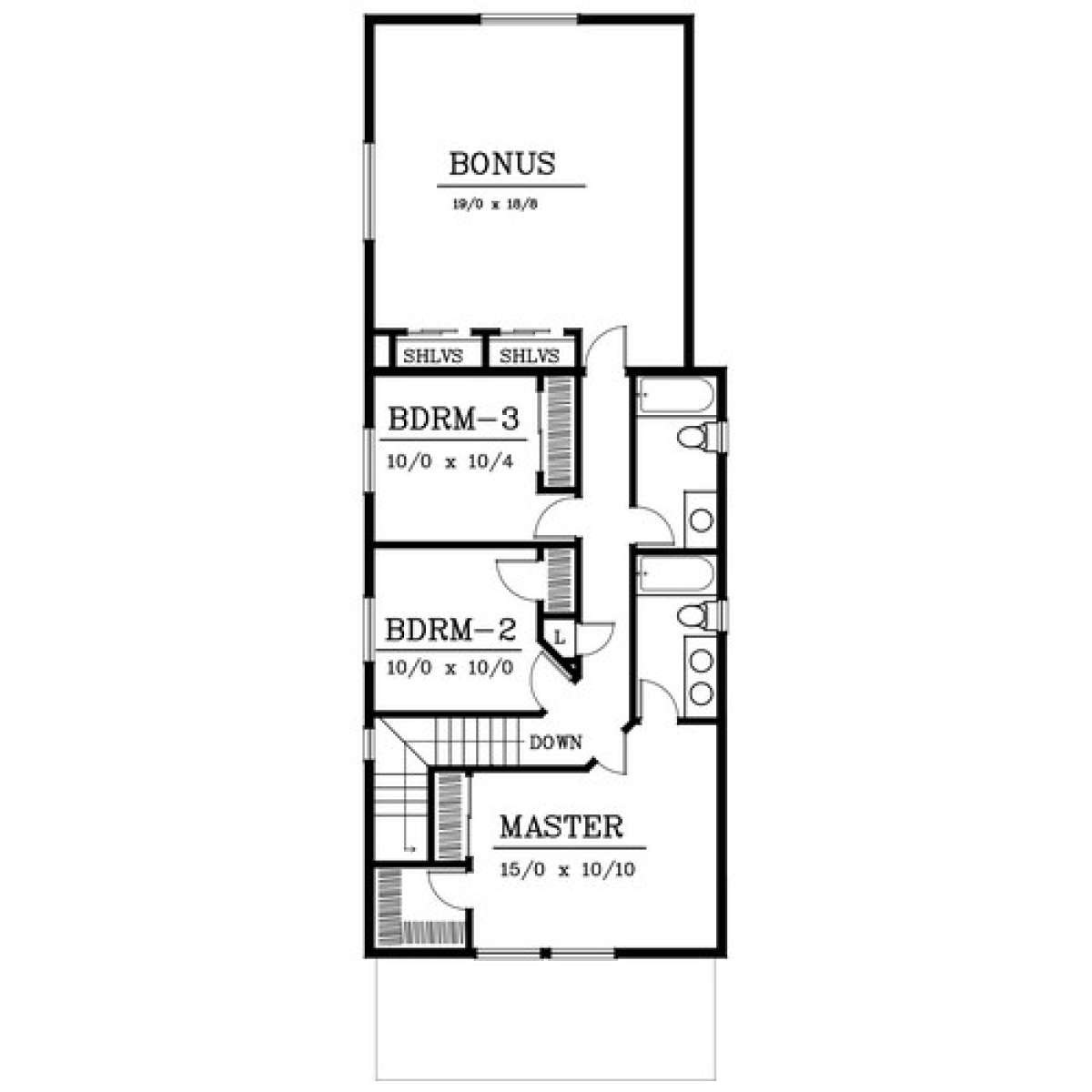 Floorplan 2 for House Plan #692-00158