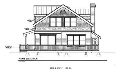 Vacation House Plan #692-00162 Elevation Photo