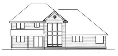 Early American House Plan #692-00166 Elevation Photo