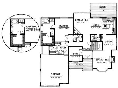 Floorplan 1 for House Plan #692-00166
