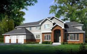 Traditional House Plan #692-00168 Elevation Photo