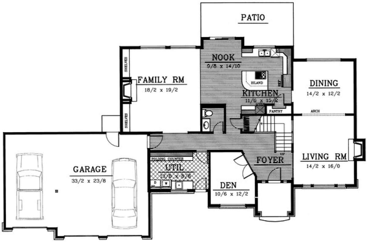 Floorplan 1 for House Plan #692-00168