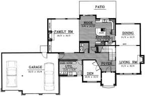Floorplan 1 for House Plan #692-00168