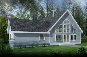 Vacation House Plan #692-00169 Elevation Photo