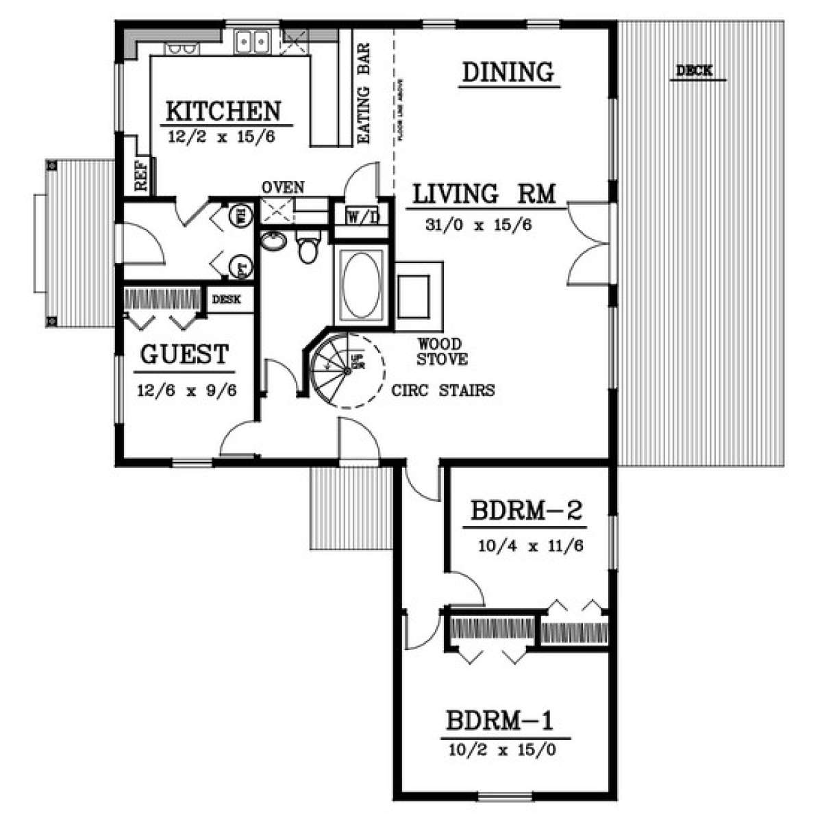 Floorplan 1 for House Plan #692-00169