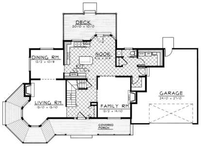 Floorplan 1 for House Plan #692-00170