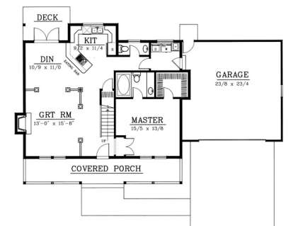 Floorplan 1 for House Plan #692-00172