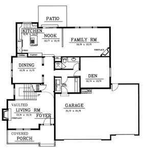 Floorplan 1 for House Plan #692-00173