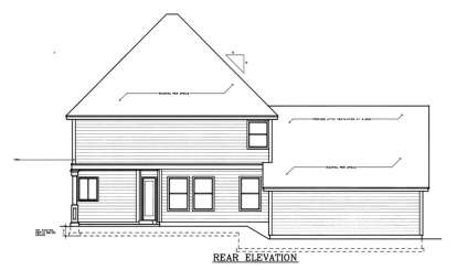 Colonial House Plan #692-00174 Elevation Photo
