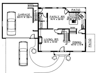 Floorplan 1 for House Plan #692-00174