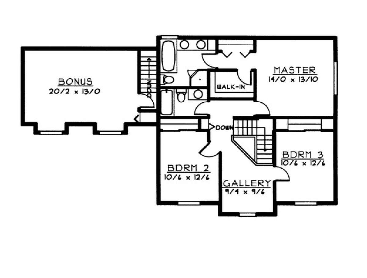 Floorplan 2 for House Plan #692-00174
