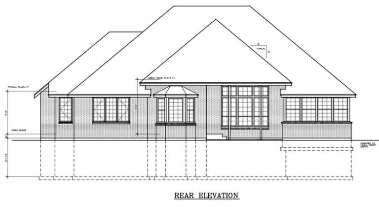 Traditional House Plan #692-00177 Elevation Photo