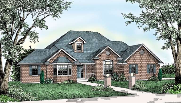 Southern House Plan #692-00178 Elevation Photo