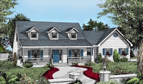 Farmhouse House Plan #692-00181 Elevation Photo