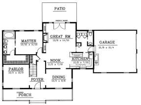 Floorplan 1 for House Plan #692-00181