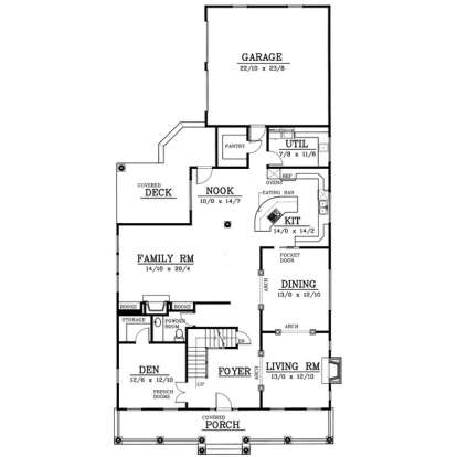 Floorplan 1 for House Plan #692-00184