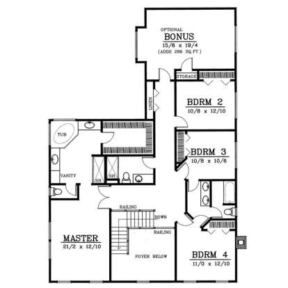 Floorplan 2 for House Plan #692-00184