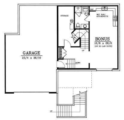 Floorplan 1 for House Plan #692-00185