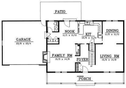 Floorplan 1 for House Plan #692-00186