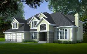 European House Plan #692-00187 Elevation Photo