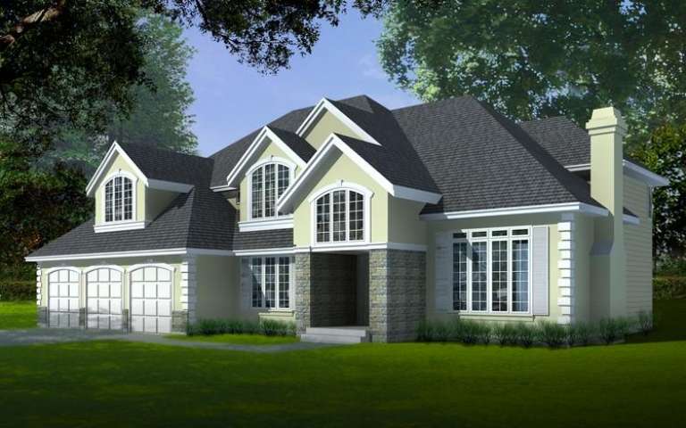 European House Plan #692-00187 Elevation Photo
