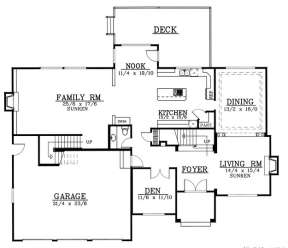Floorplan 1 for House Plan #692-00187