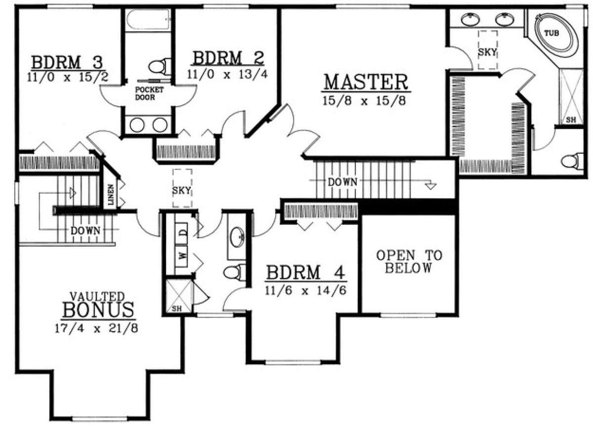 Floorplan 2 for House Plan #692-00187