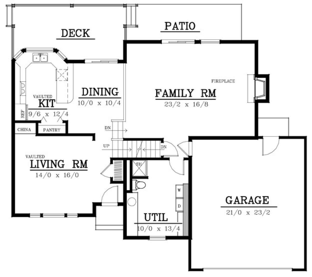 Floorplan 1 for House Plan #692-00188