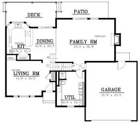 Floorplan 1 for House Plan #692-00188