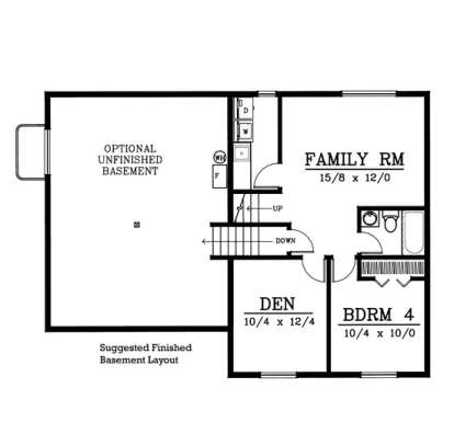 Floorplan 1 for House Plan #692-00189