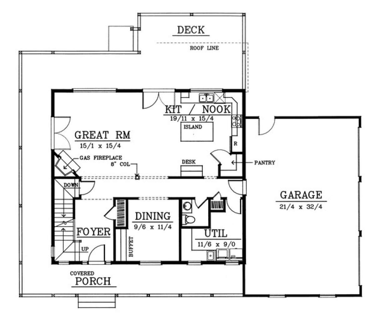 Floorplan 1 for House Plan #692-00192