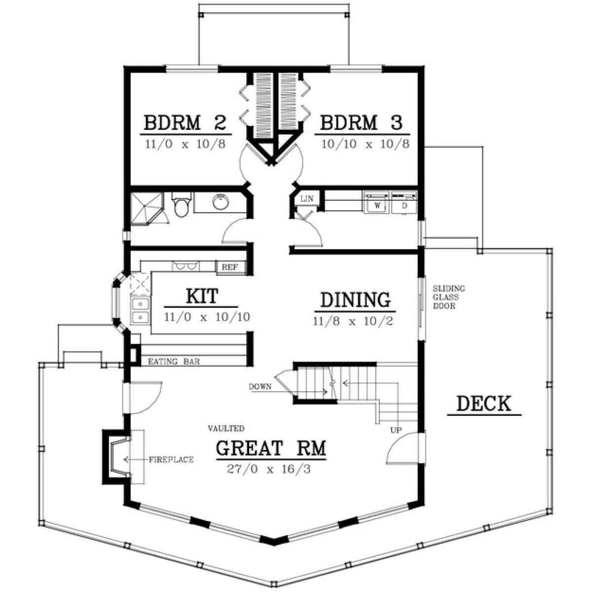 Floorplan 1 for House Plan #692-00193